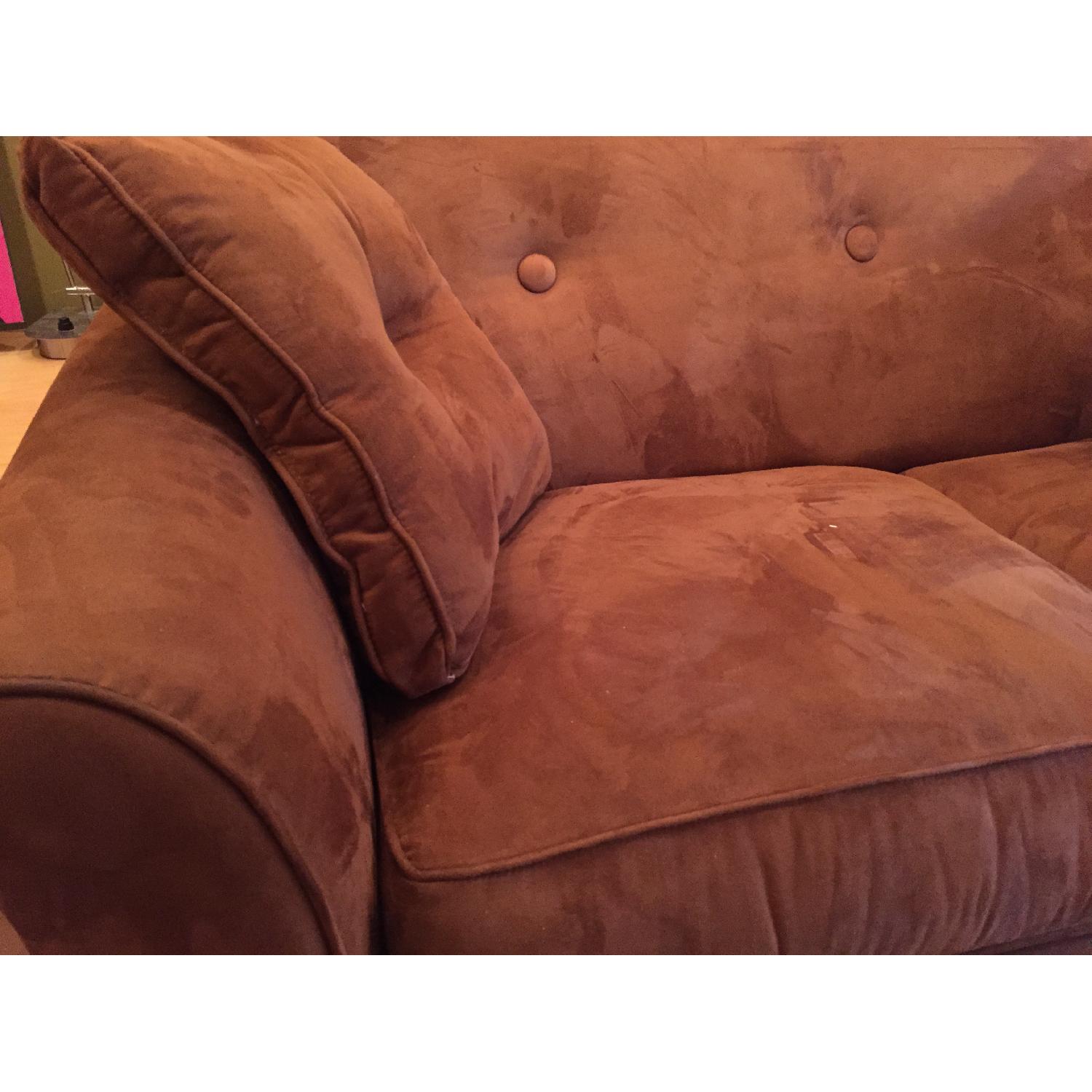 Rowe Microsuede Loveseat - image-3