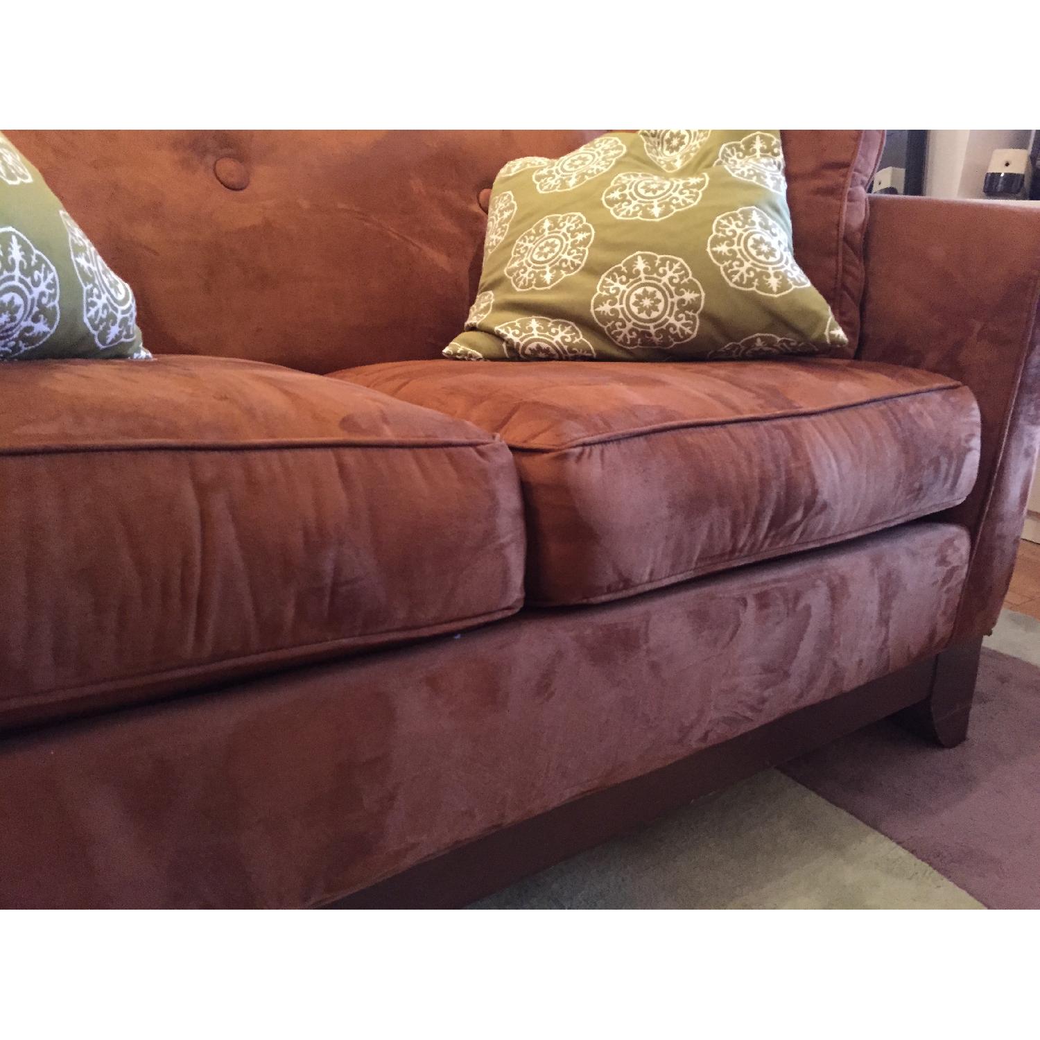 Rowe Microsuede Loveseat - image-5
