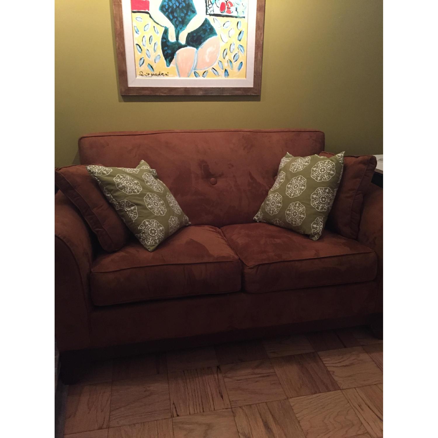 Rowe Microsuede Loveseat - image-6