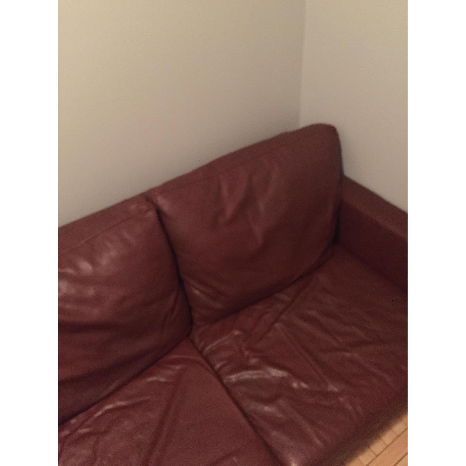 Brown Leather Couch - image-2
