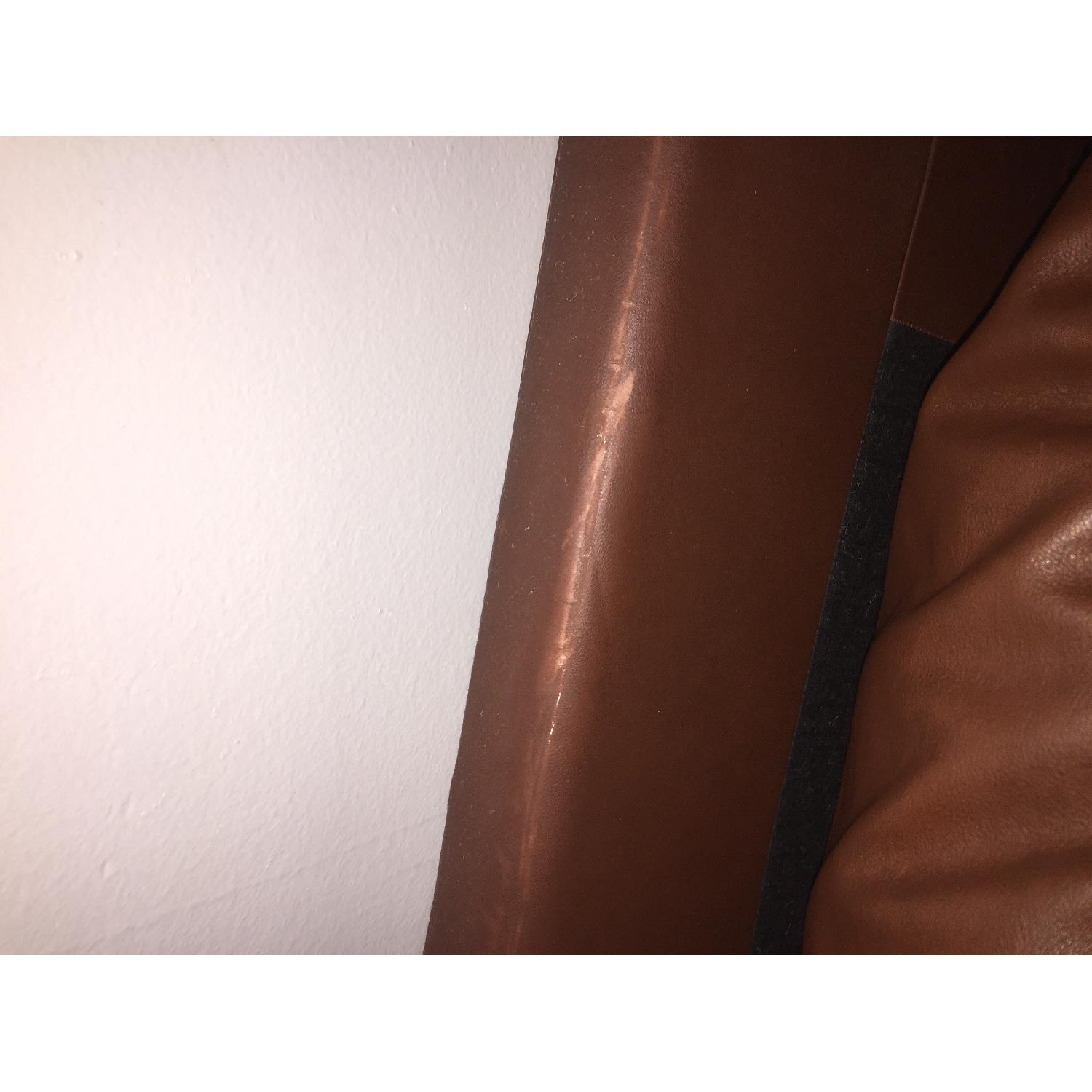 Brown Leather Couch - image-5