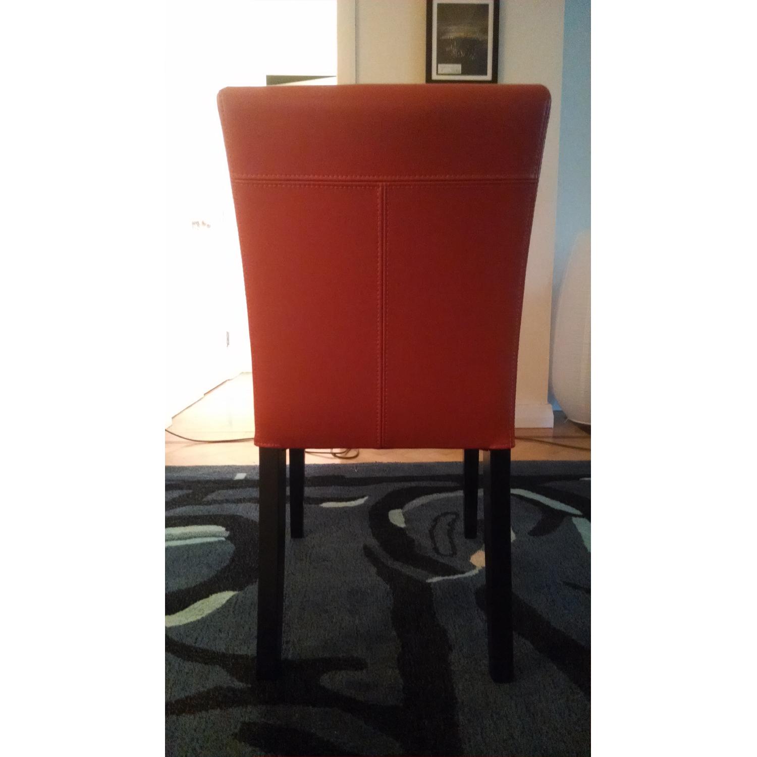 Crate & Barrel Lowe Persimmon Side Chairs - Set of 4 - image-3