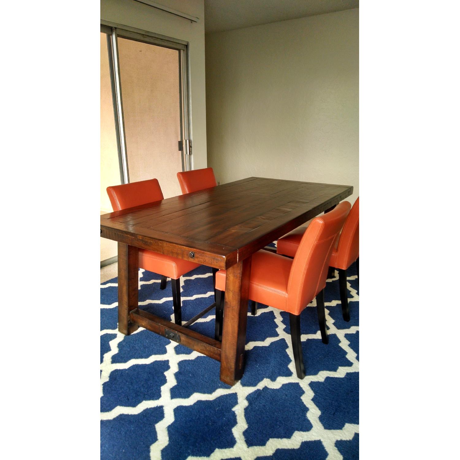 Crate & Barrel Lowe Persimmon Side Chairs - Set of 4 - image-5