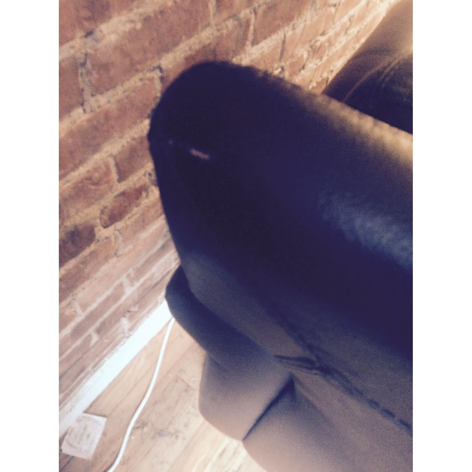 Raymour & Flanigan Brown Leather 3 Seater Sofa - image-5