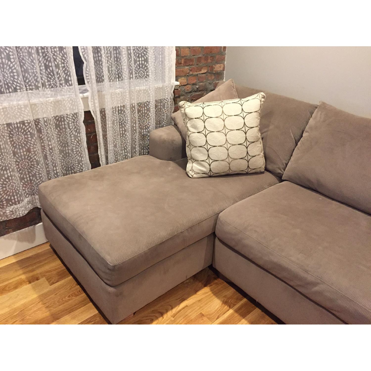 Raymour & Flanigan Sectional Sofa and Pillows - image-3
