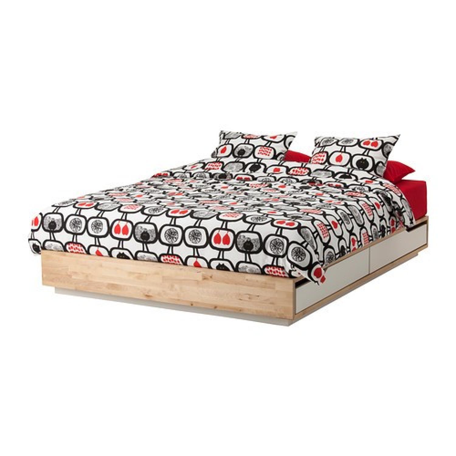 Ikea Wooden Queen Size Bed Frame
