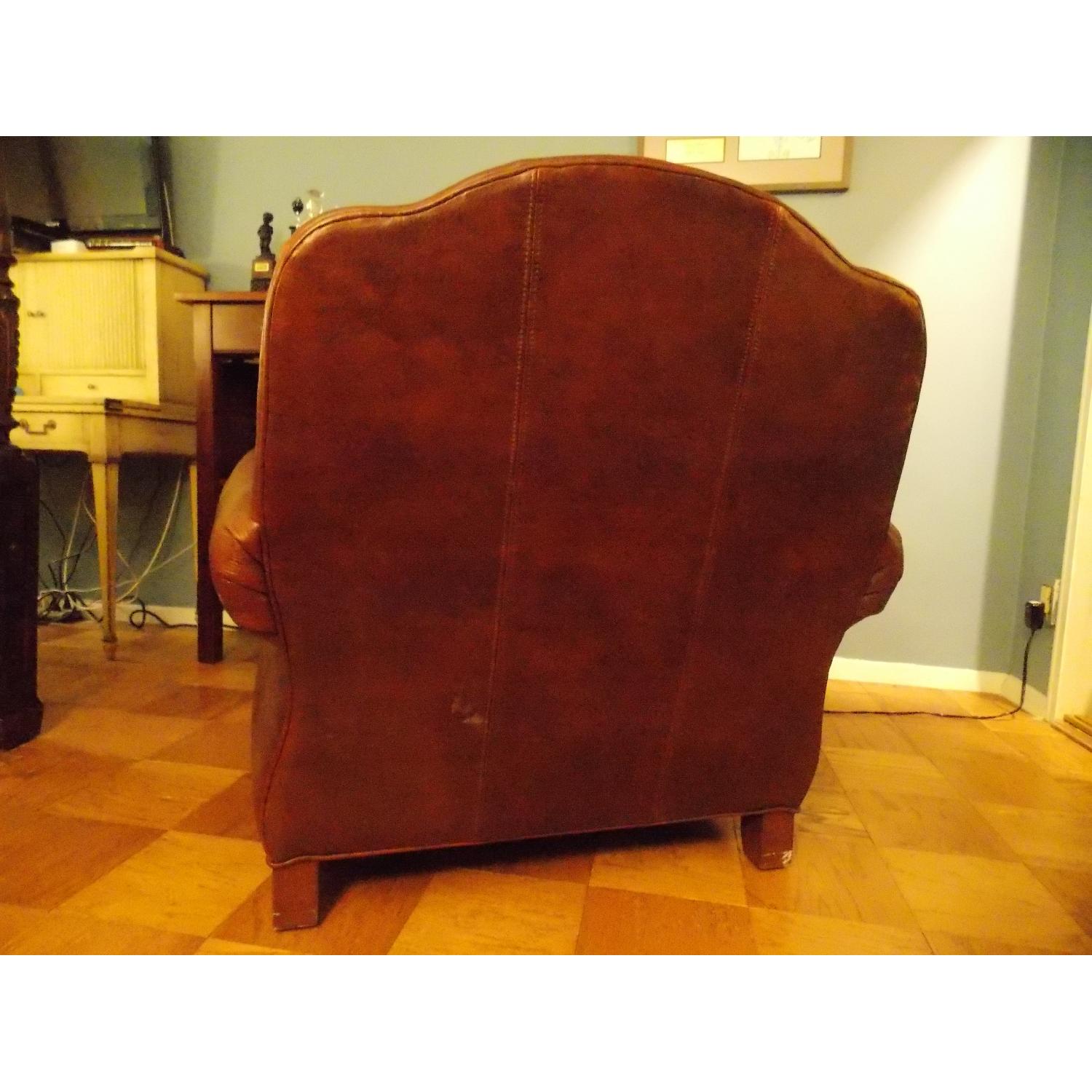 Ethan Allen Whitney Leather Chair - image-1