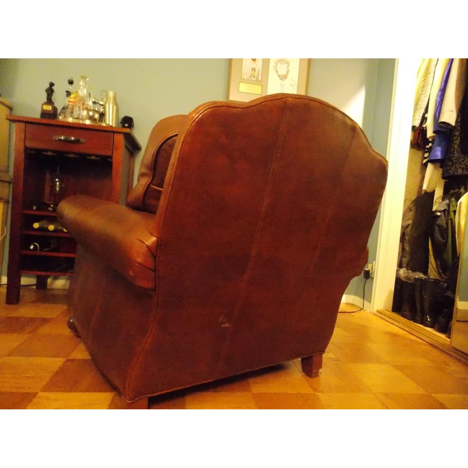 Ethan Allen Whitney Leather Chair - image-2