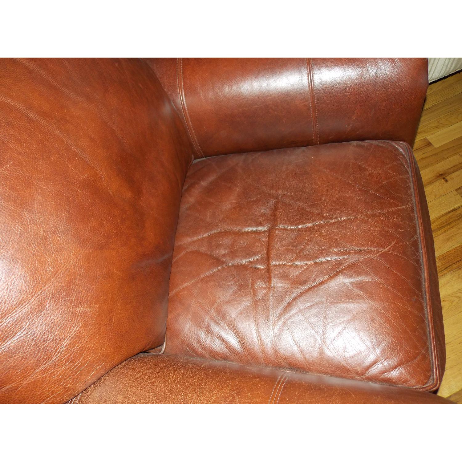 Ethan Allen Whitney Leather Chair - image-3