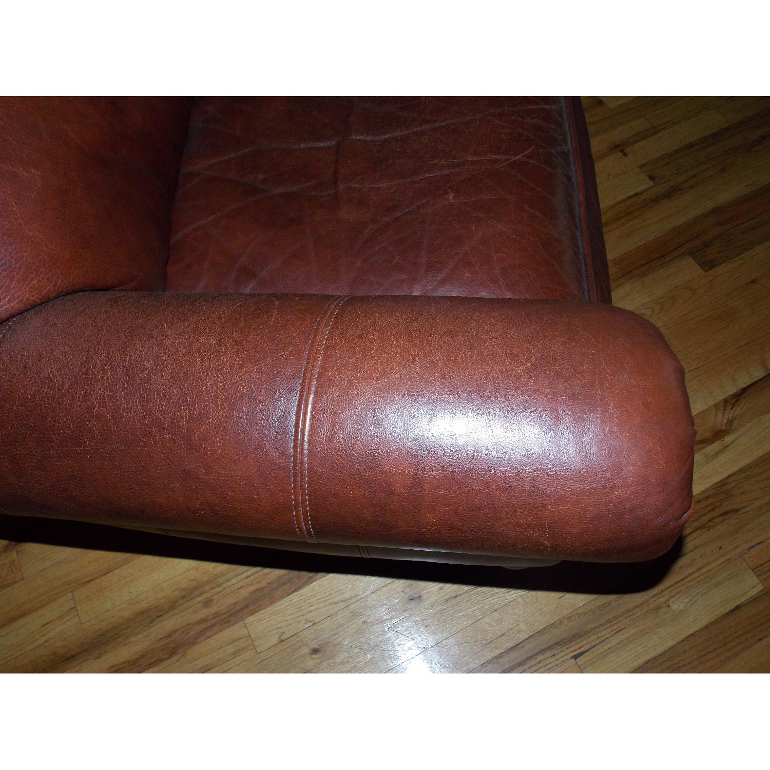 Ethan Allen Whitney Leather Chair - image-4