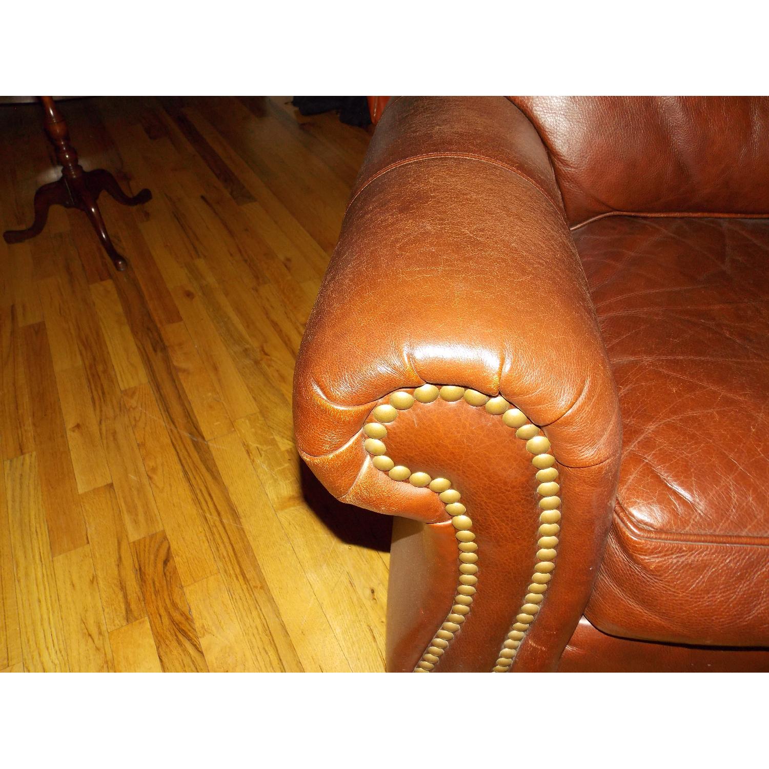 Ethan Allen Whitney Leather Chair - image-5