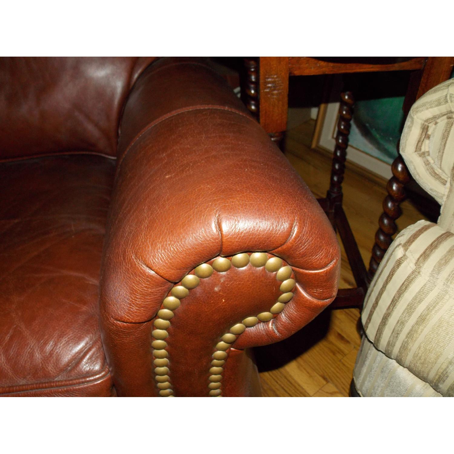 Ethan Allen Whitney Leather Chair - image-6