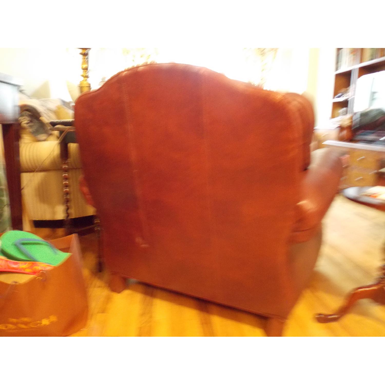 Ethan Allen Whitney Leather Chair - image-7