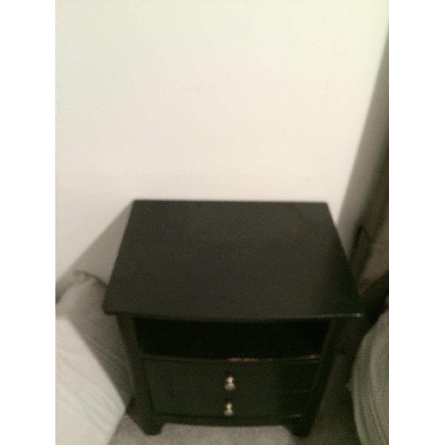 Bob's Furniture Black Nightstand - image-2