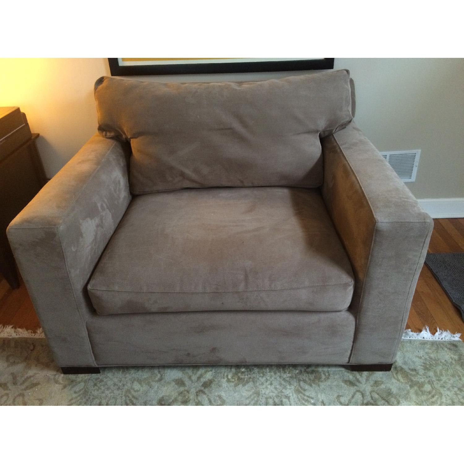 Crate & Barrel Axis II Chair and a Half - image-4