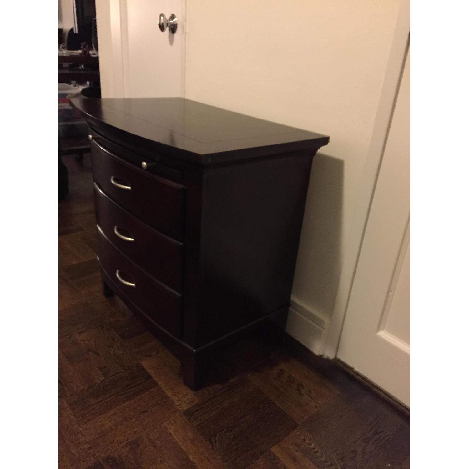 Pottery Barn Mahogany Bedside Table - Set of 2 - image-2