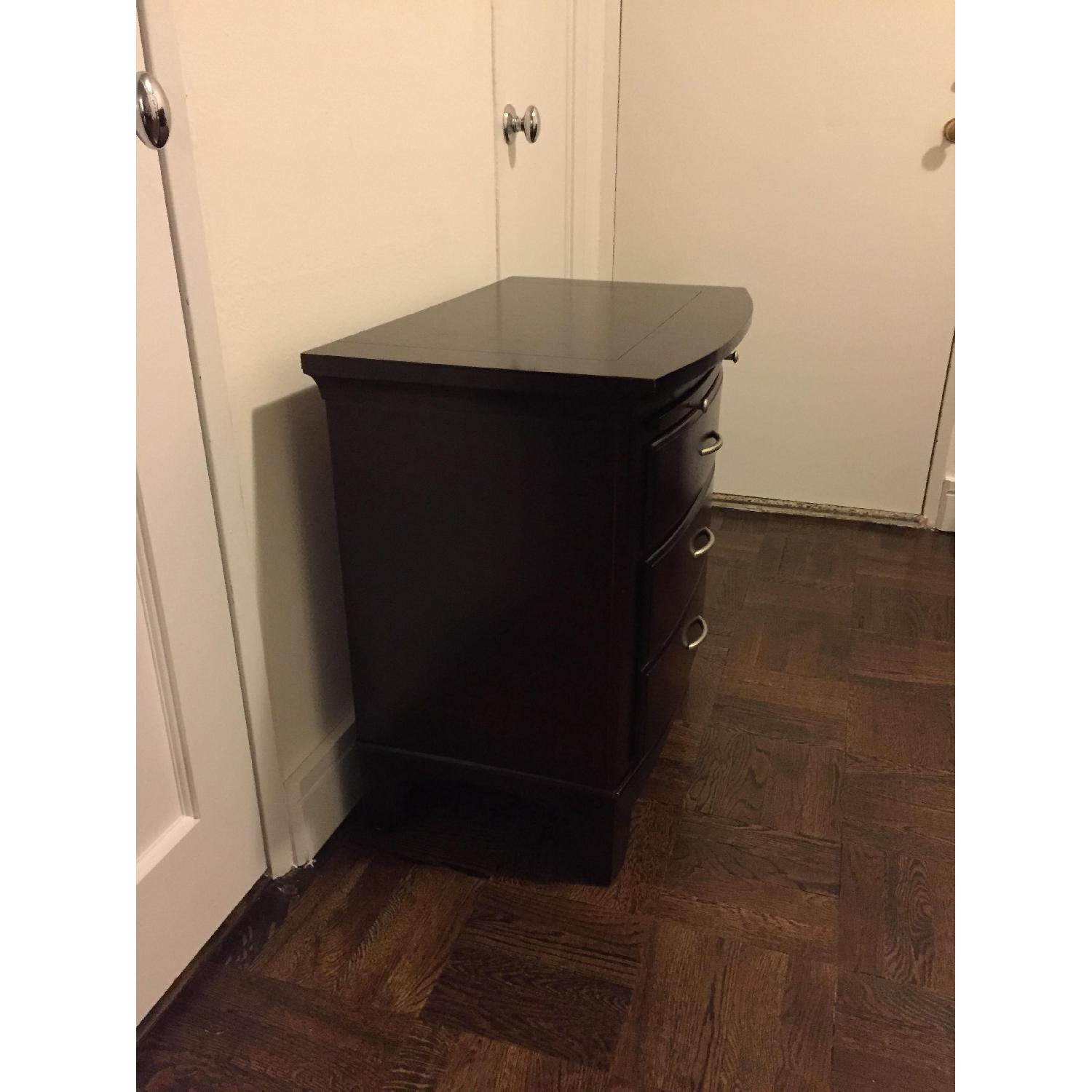 Pottery Barn Mahogany Bedside Table - Set of 2 - image-3