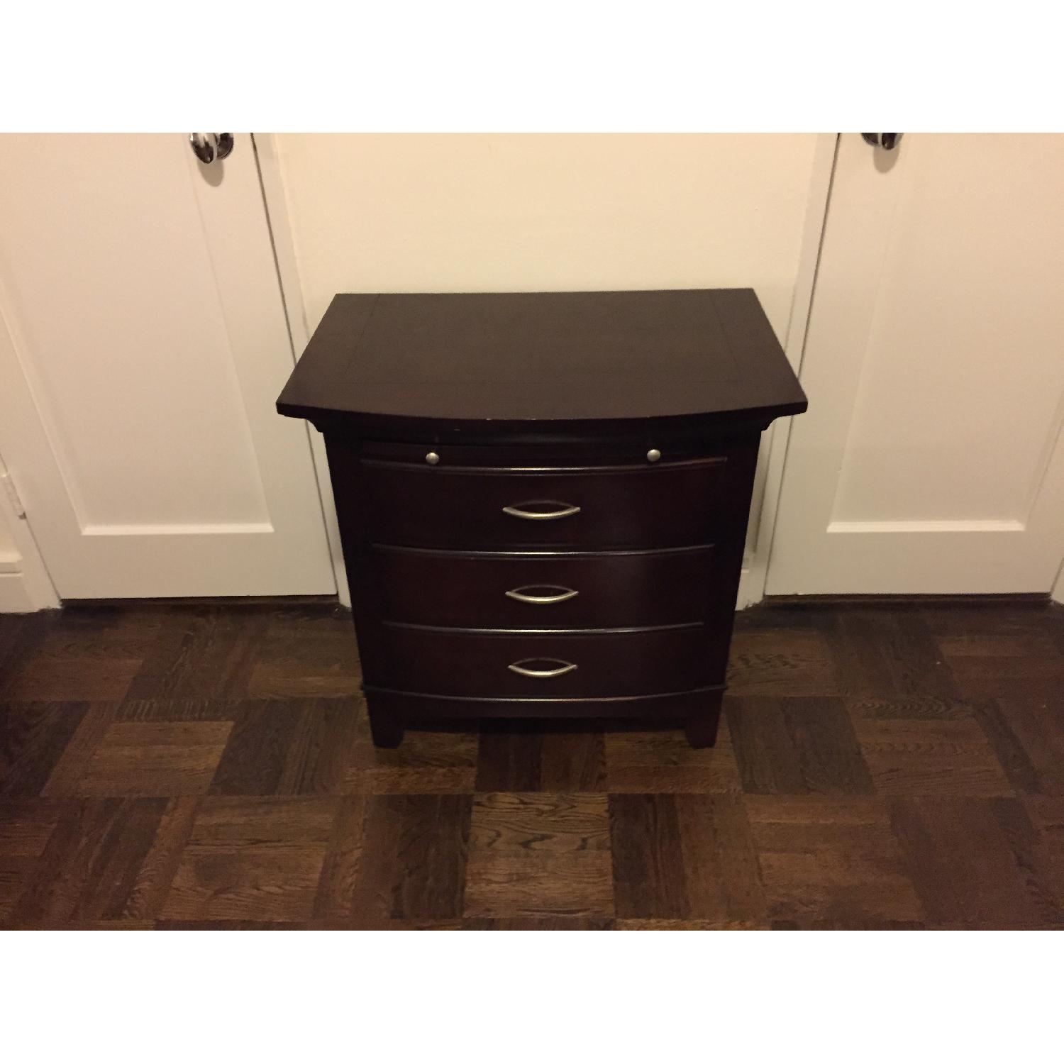 Pottery Barn Mahogany Bedside Table - Set of 2 - image-5