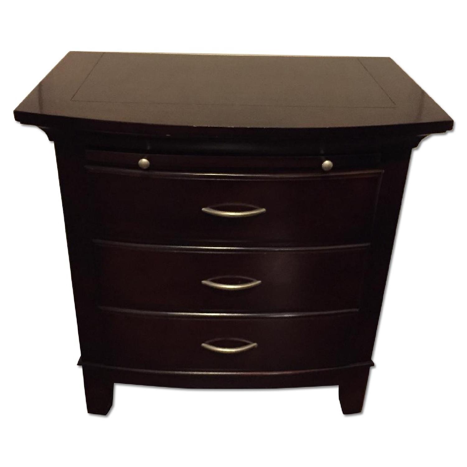 Pottery Barn Mahogany Bedside Table - Set of 2 - image-0