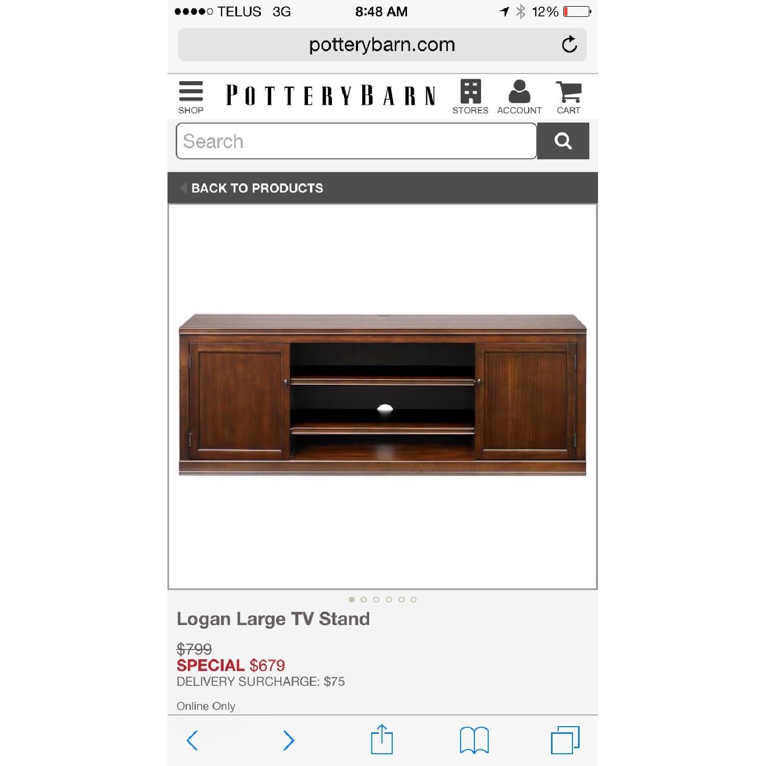 Pottery Barn Logan TV Stand - image-1