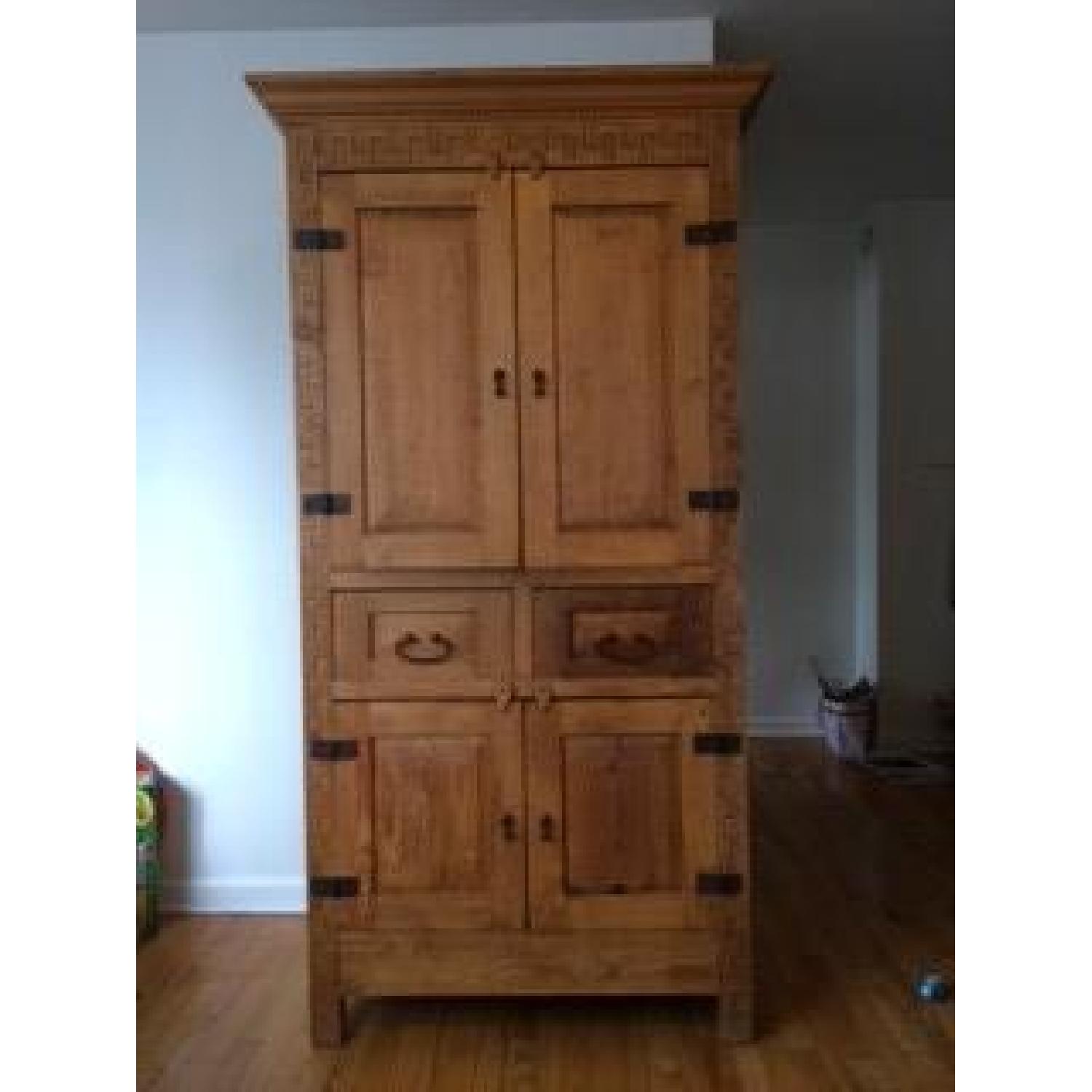 Southwestern Rustic Armoire - image-1