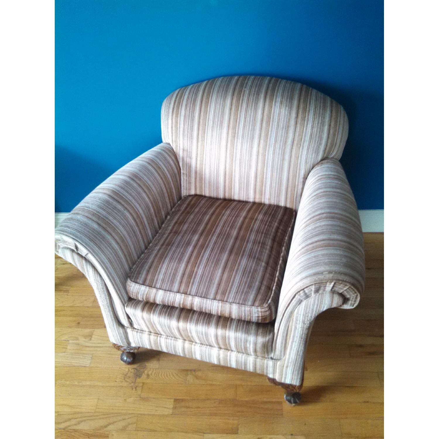 Striped Armchair - image-1