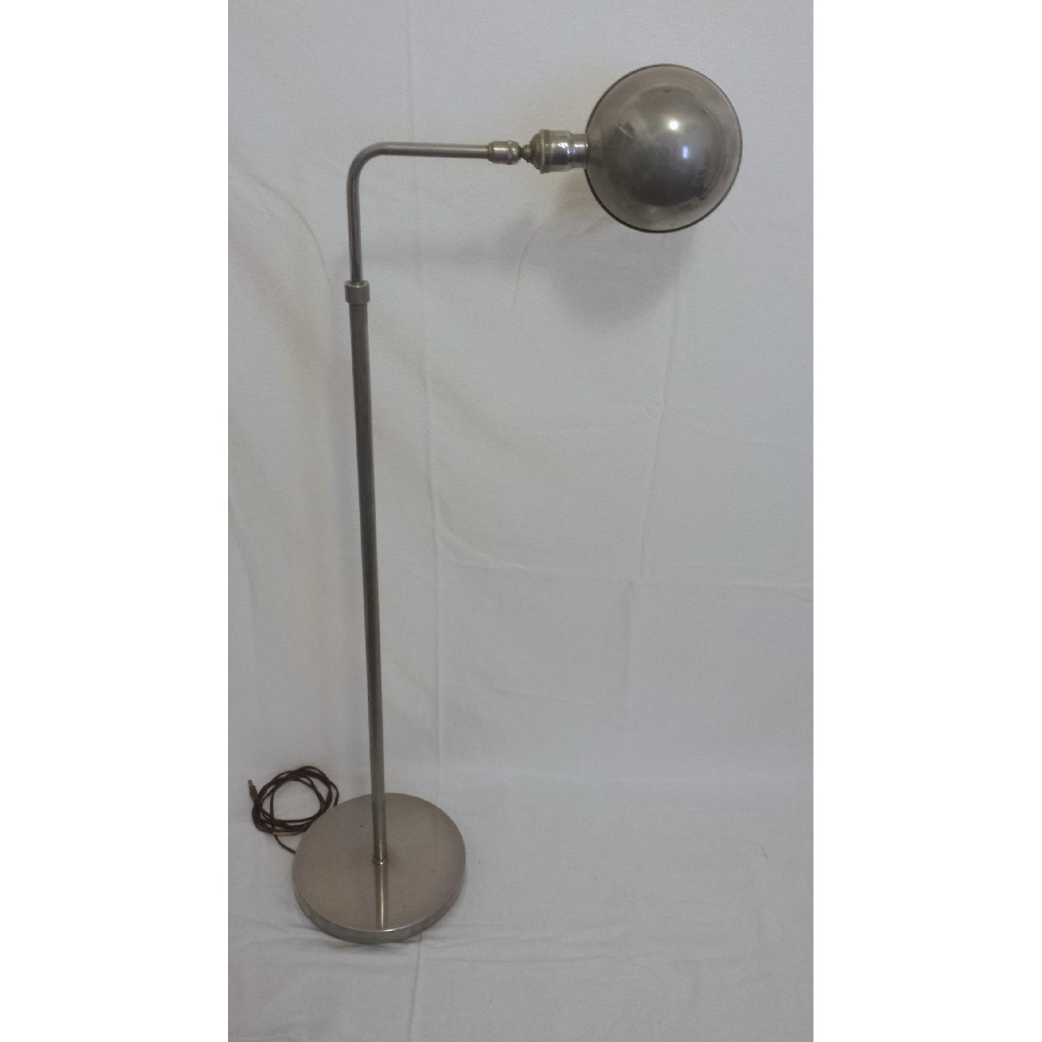 Vintage American Mid Century Adjustable Chrome Floor Lamps - Pair - image-3