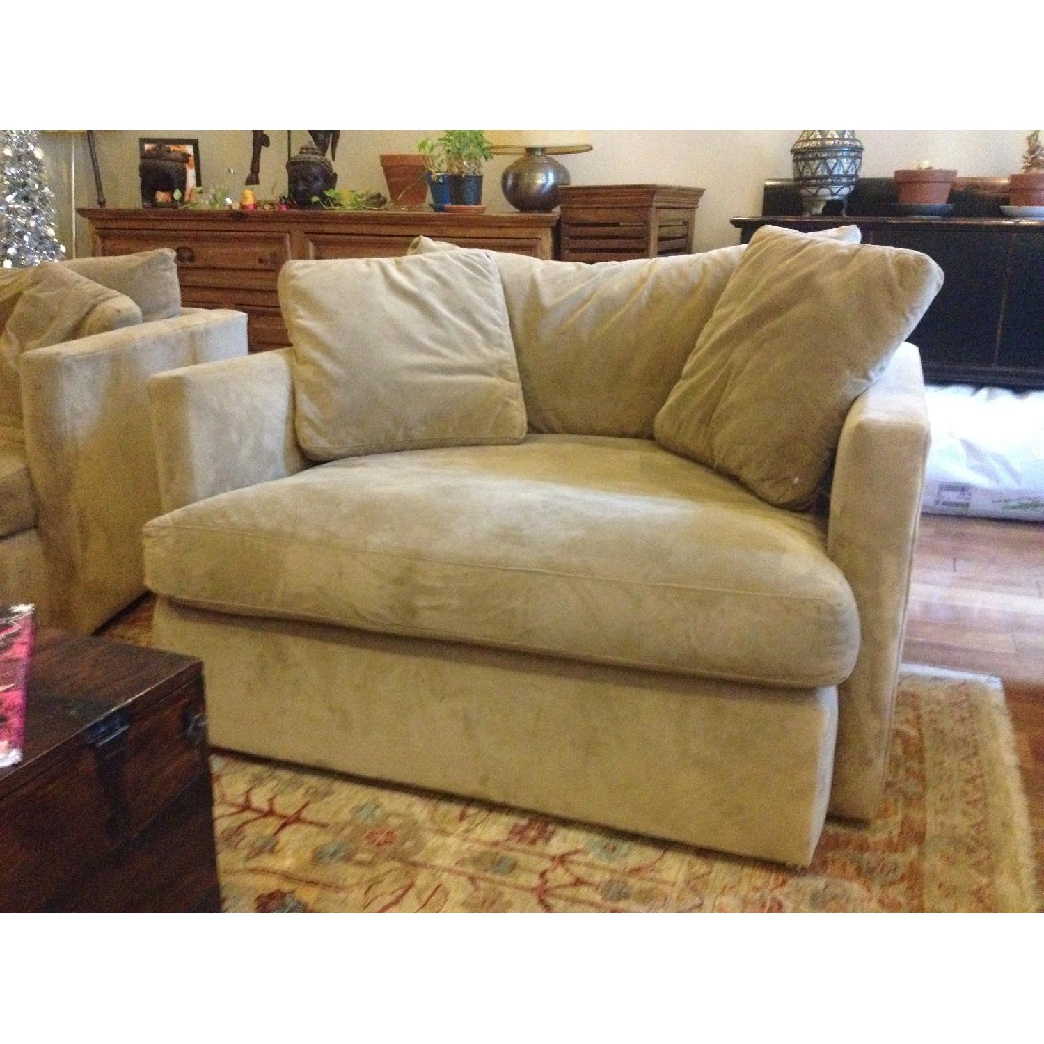 Crate & Barrel Oversized Sofa/Chairs - image-1