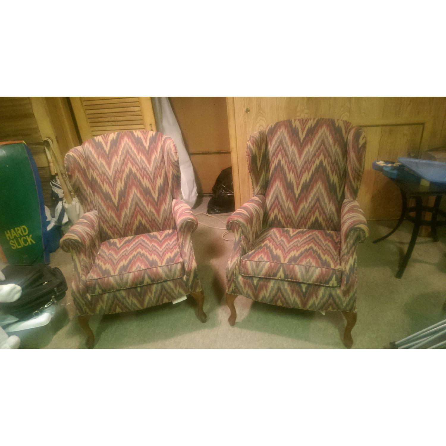Retro Style Matching Sofa Accent Chairs - Set of 2 - image-1