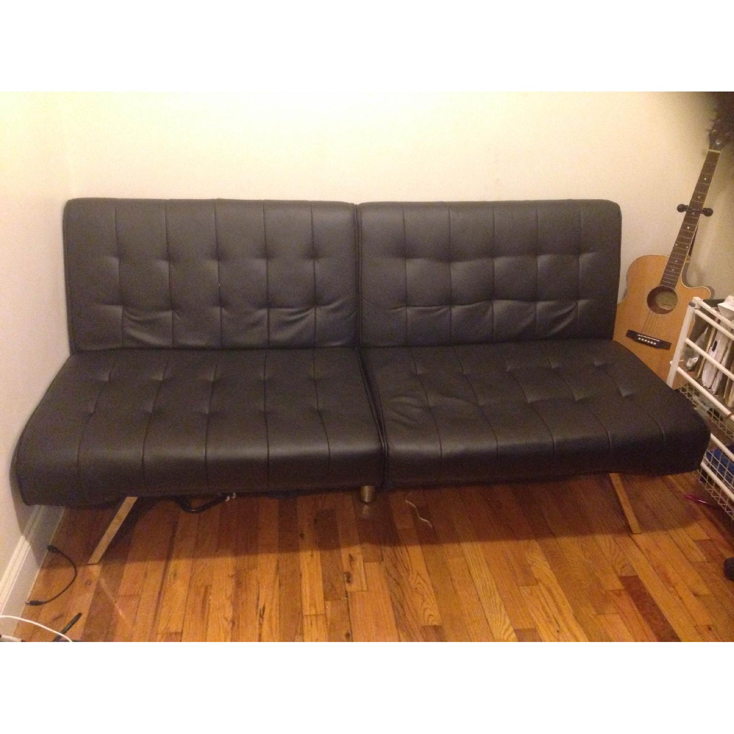 Mainstays Connectrix Black Futon Sofa Bed - image-1