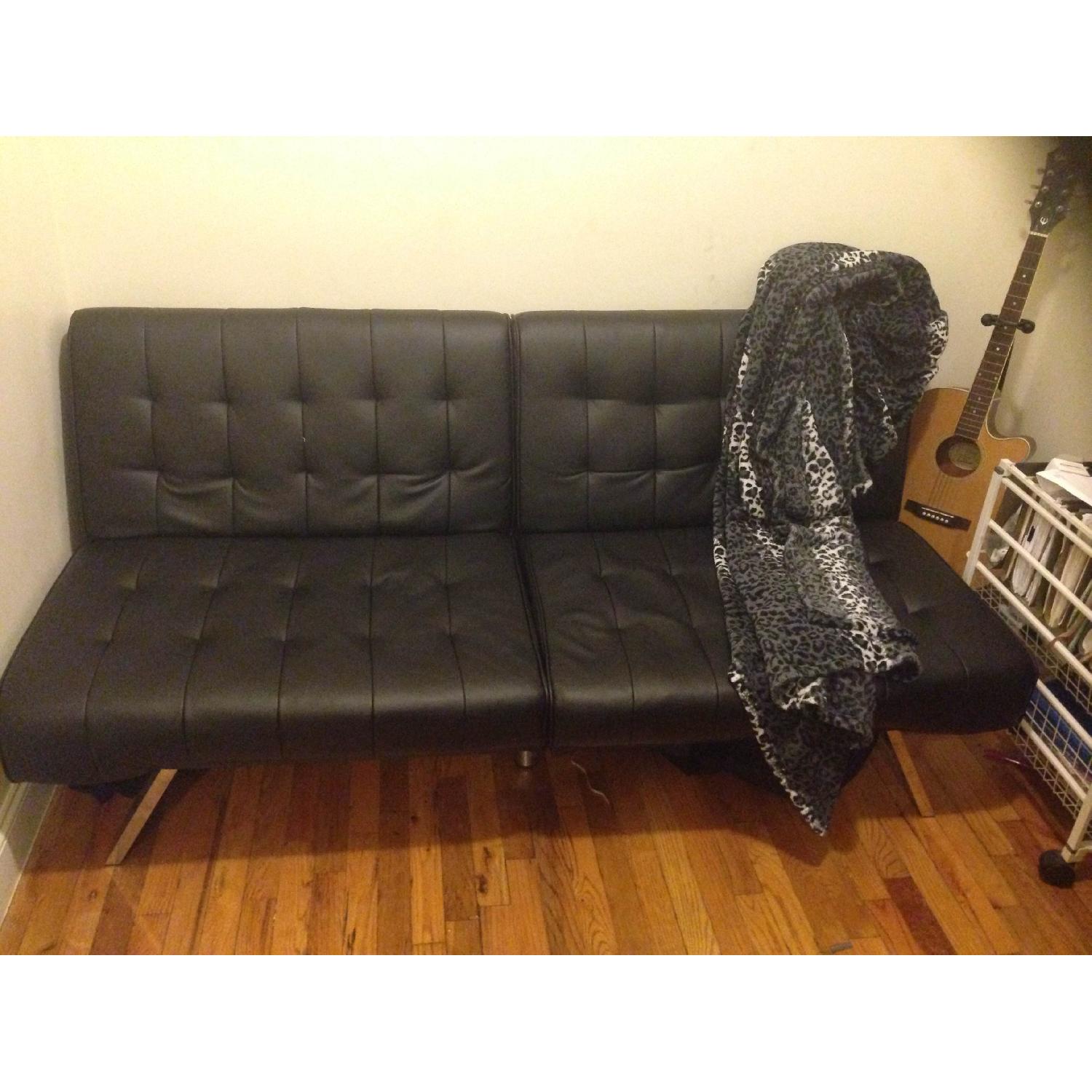 Mainstays Connectrix Black Futon Sofa Bed - image-2