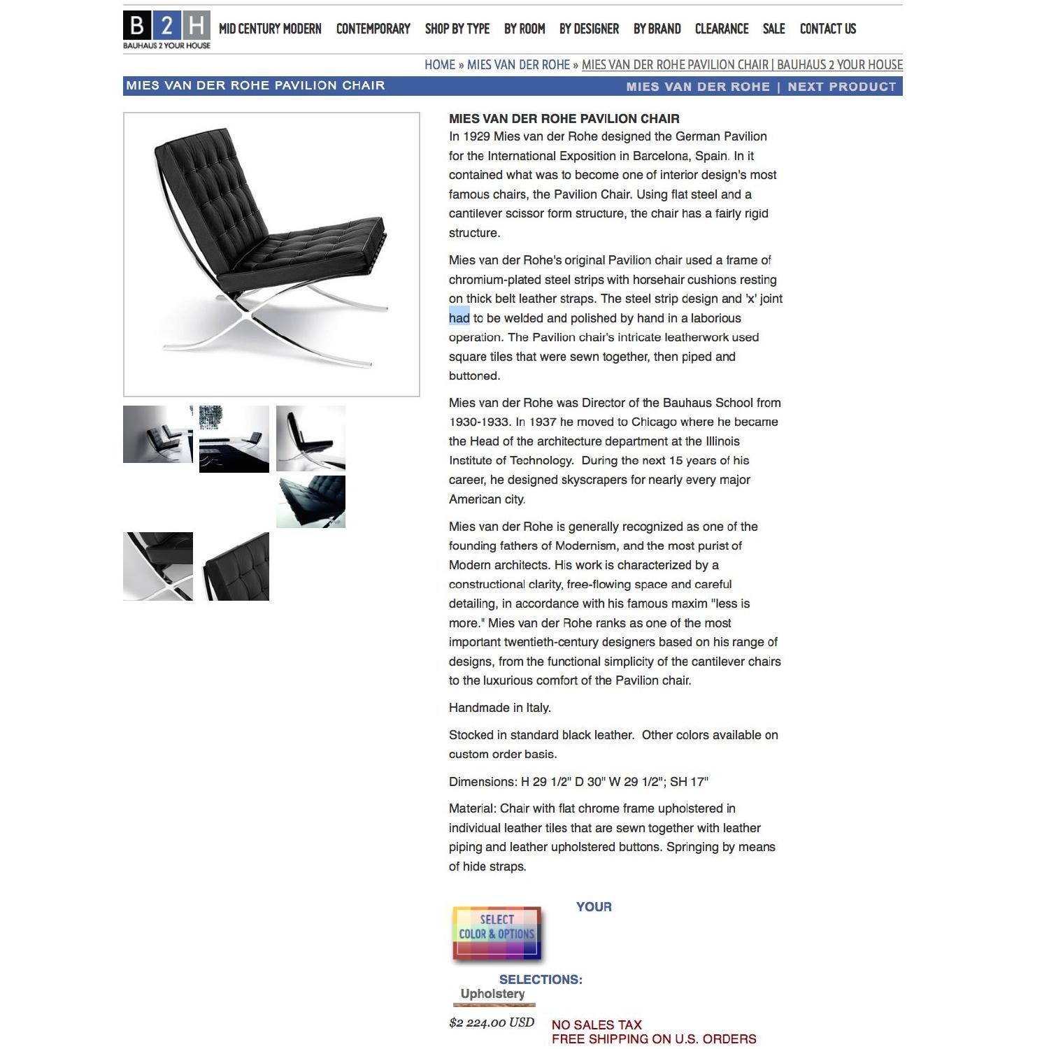 Ludwig Mies van der Rohe Barcelona Chairs - image-9