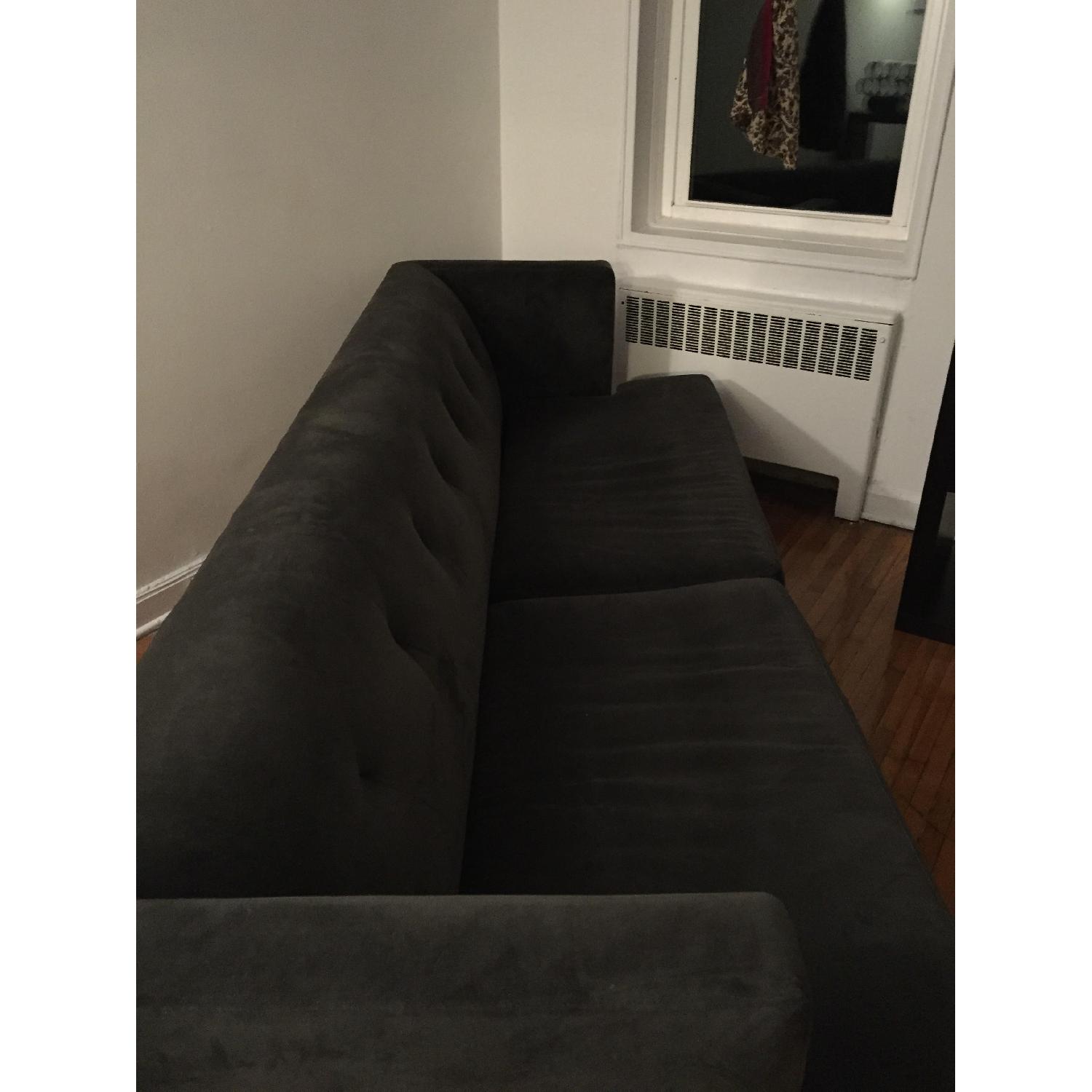 CB2 Avec Sofa in Grey Microfiber - image-3