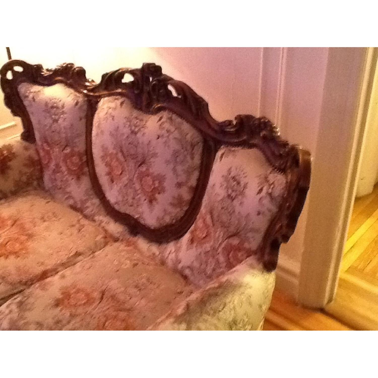 Italian Made Antique 2 Seater + Chair - image-5