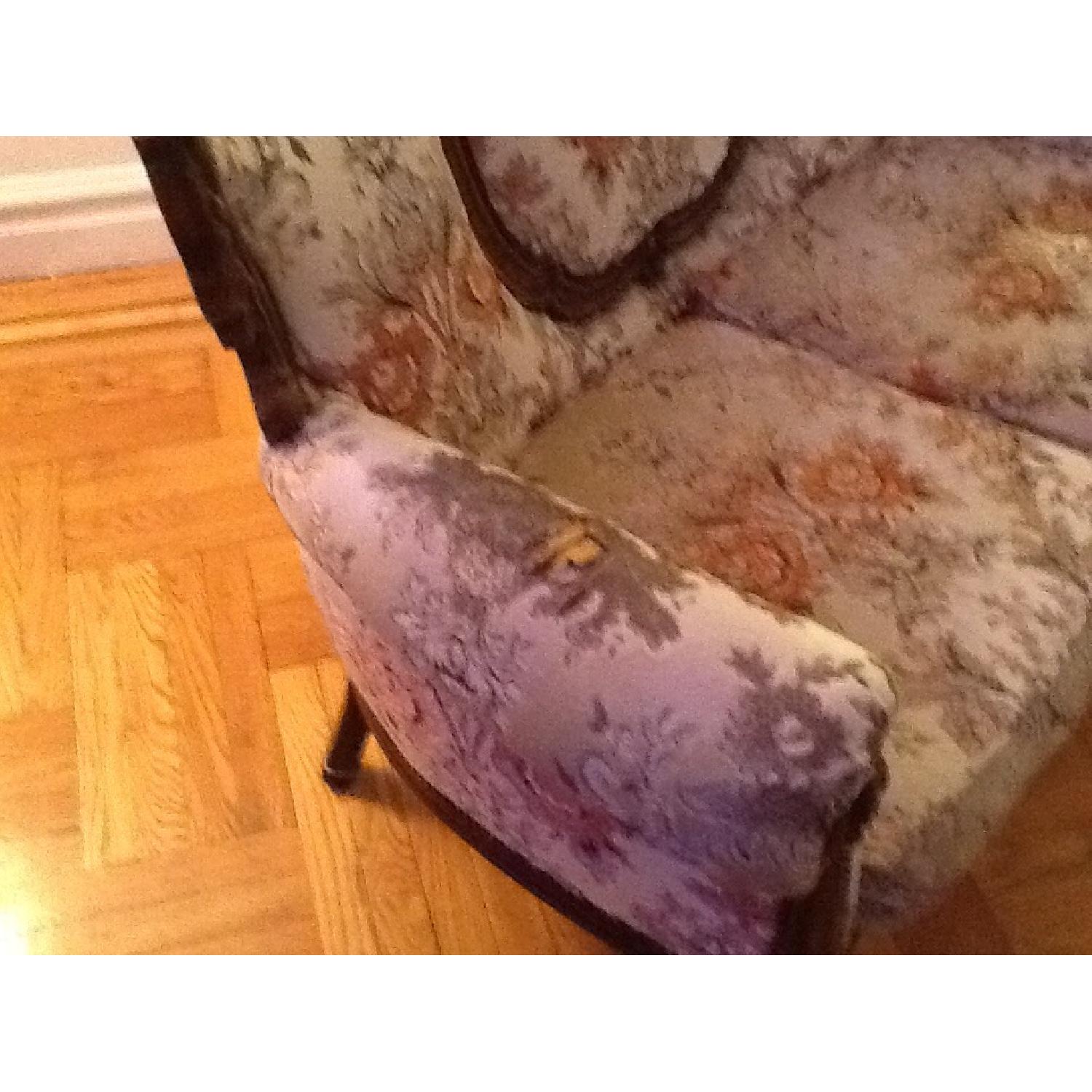 Italian Made Antique 2 Seater + Chair - image-7