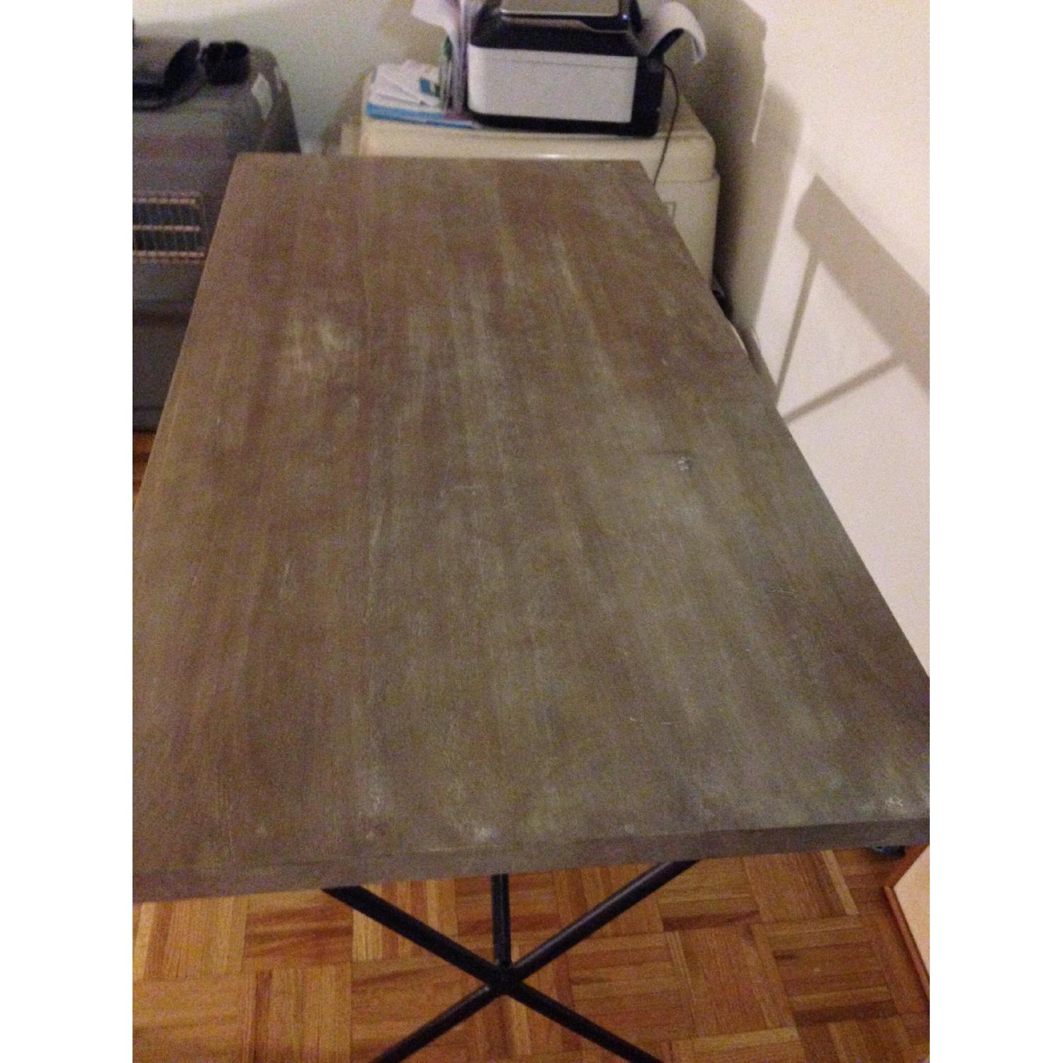West Elm Metal Truss Work Table - image-2