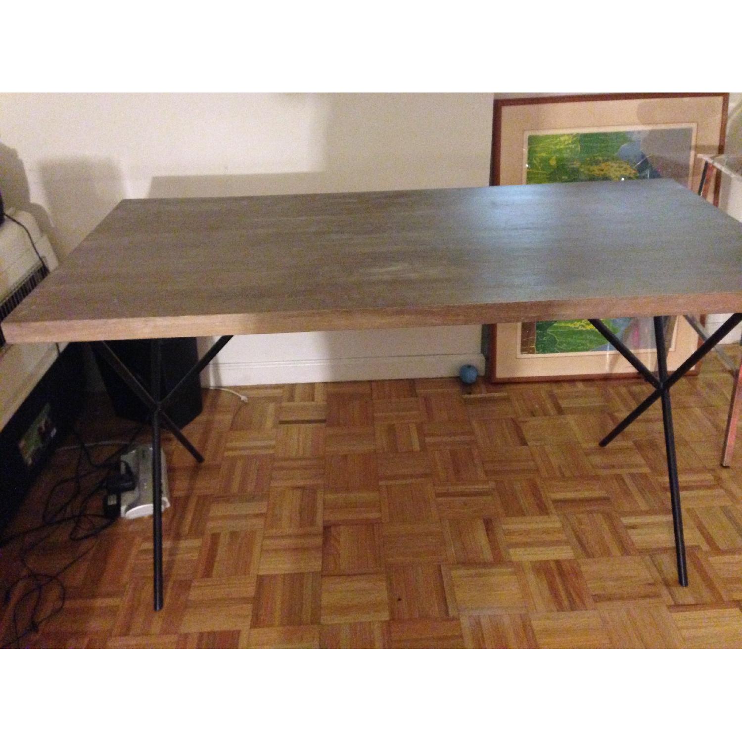 West Elm Metal Truss Work Table - image-3