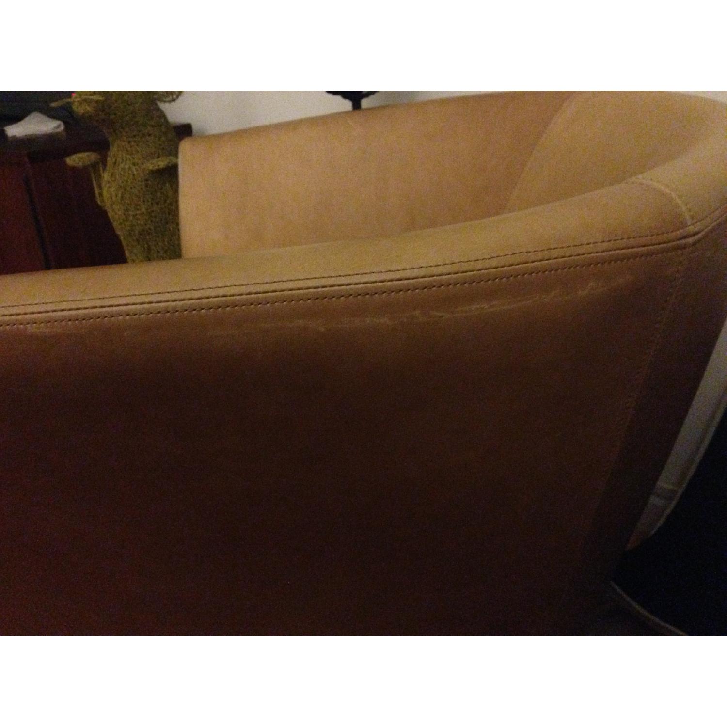 West Elm Tulip Leather Chair - image-3