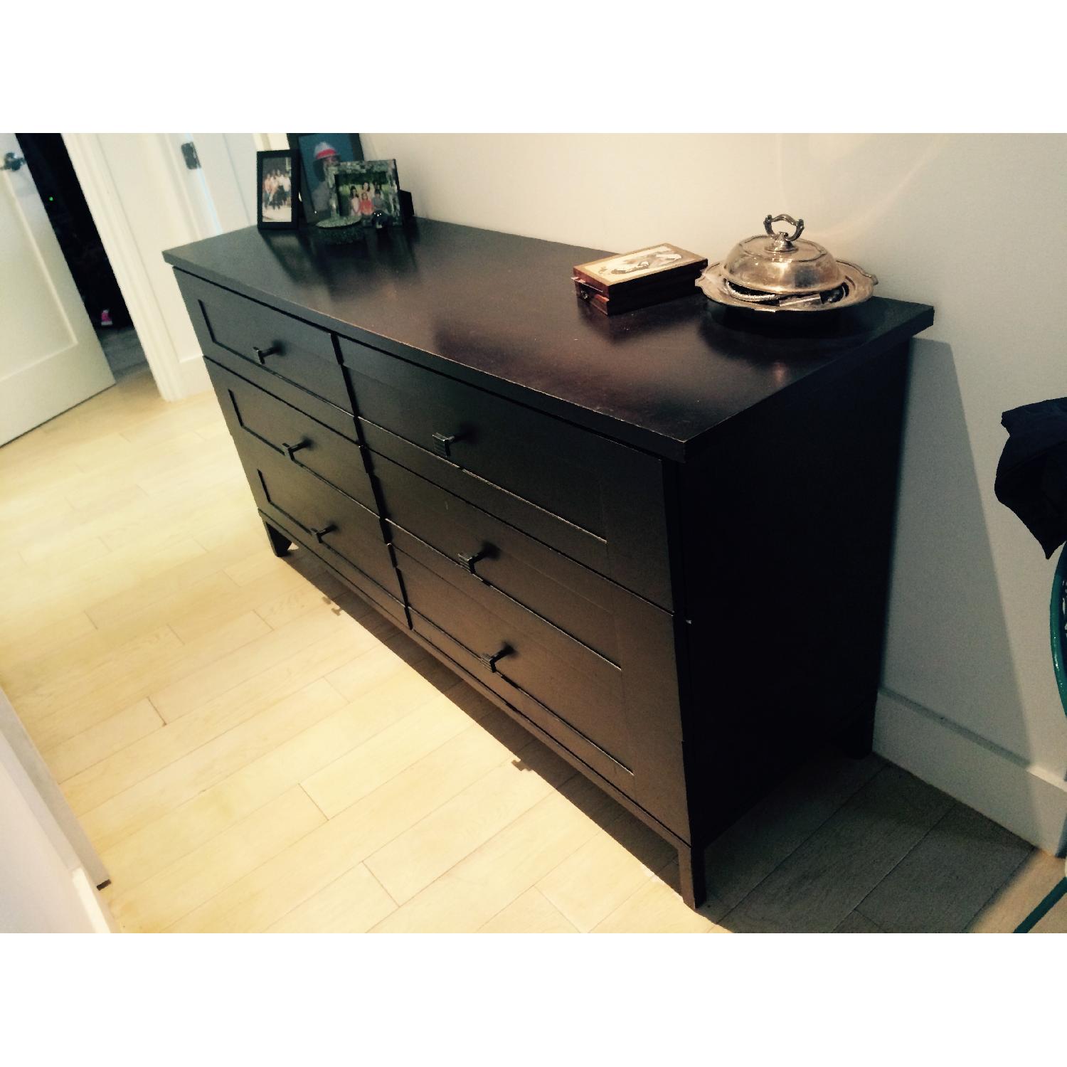 Macy's Expresso 6 Drawer Solid Wood Dresser - image-2