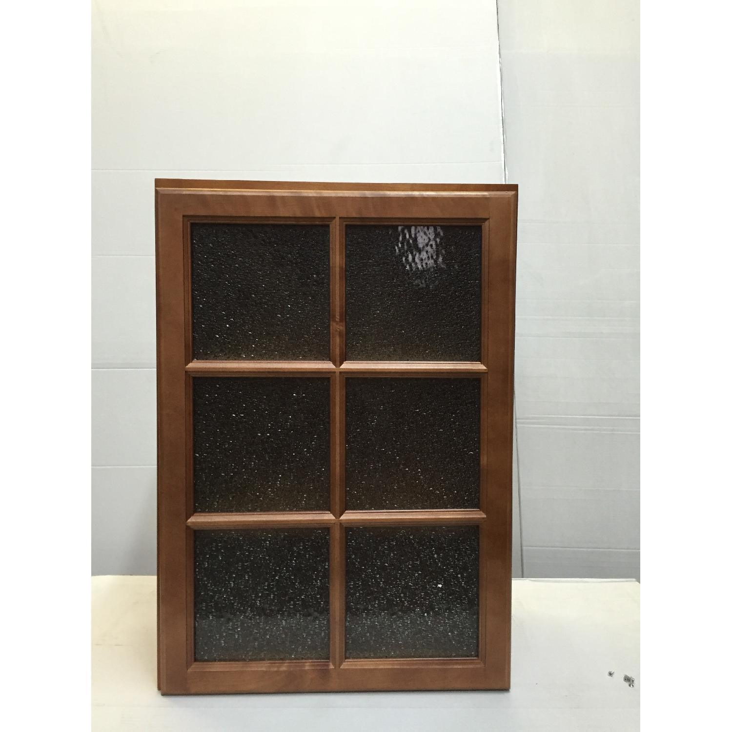 Maple Cabinet with Glass Doors - image-1