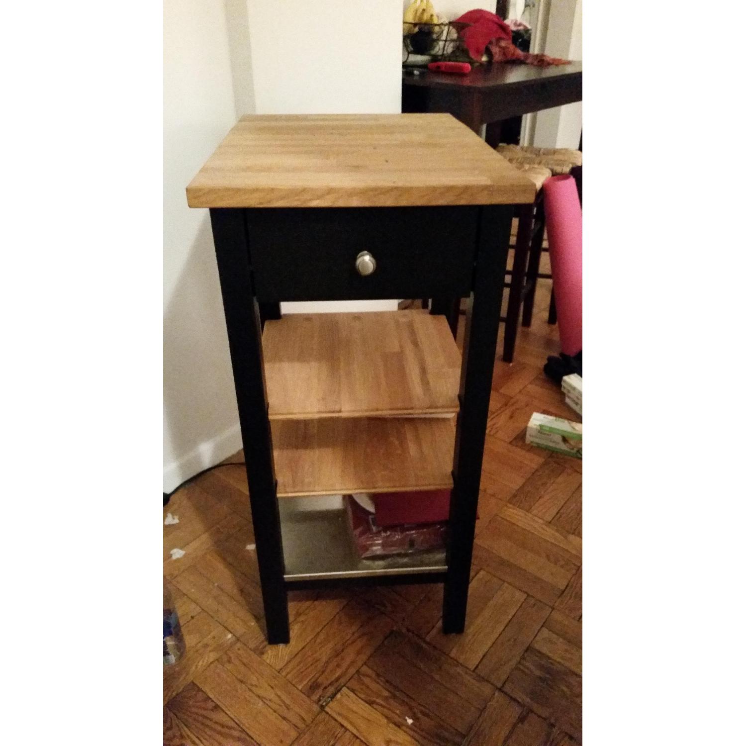 Ikea Solid Oak Kitchen Cart - image-2