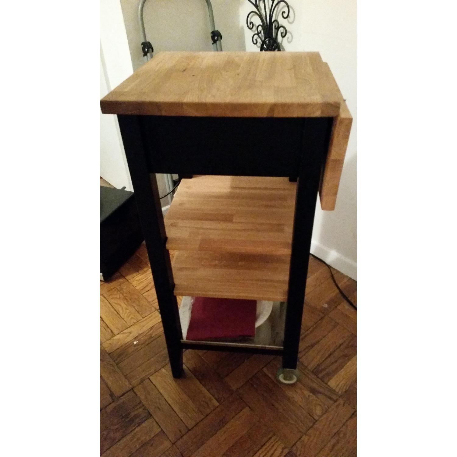 Ikea Solid Oak Kitchen Cart - image-4