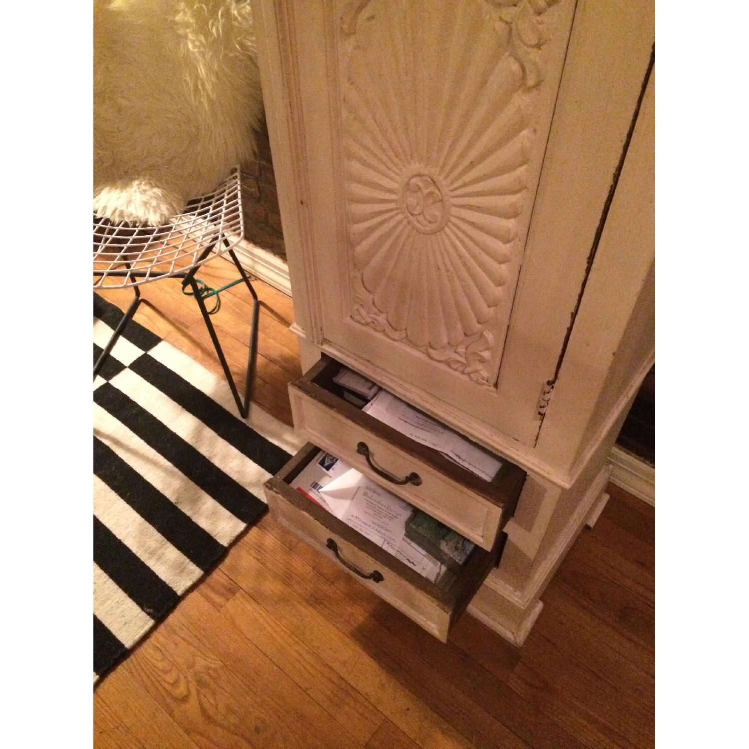Nadeau Off-White Wooden Armoire - image-2