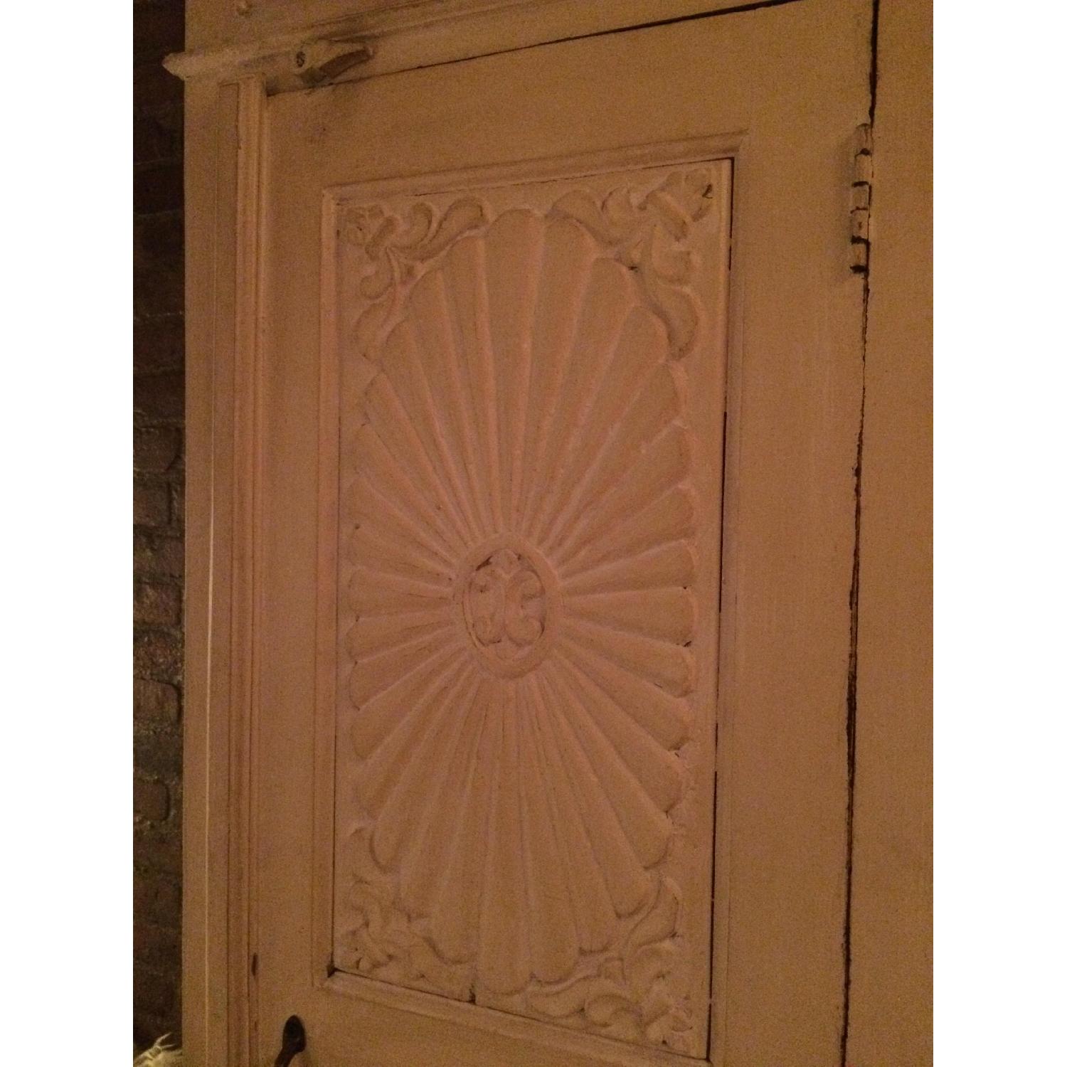 Nadeau Off-White Wooden Armoire - image-4