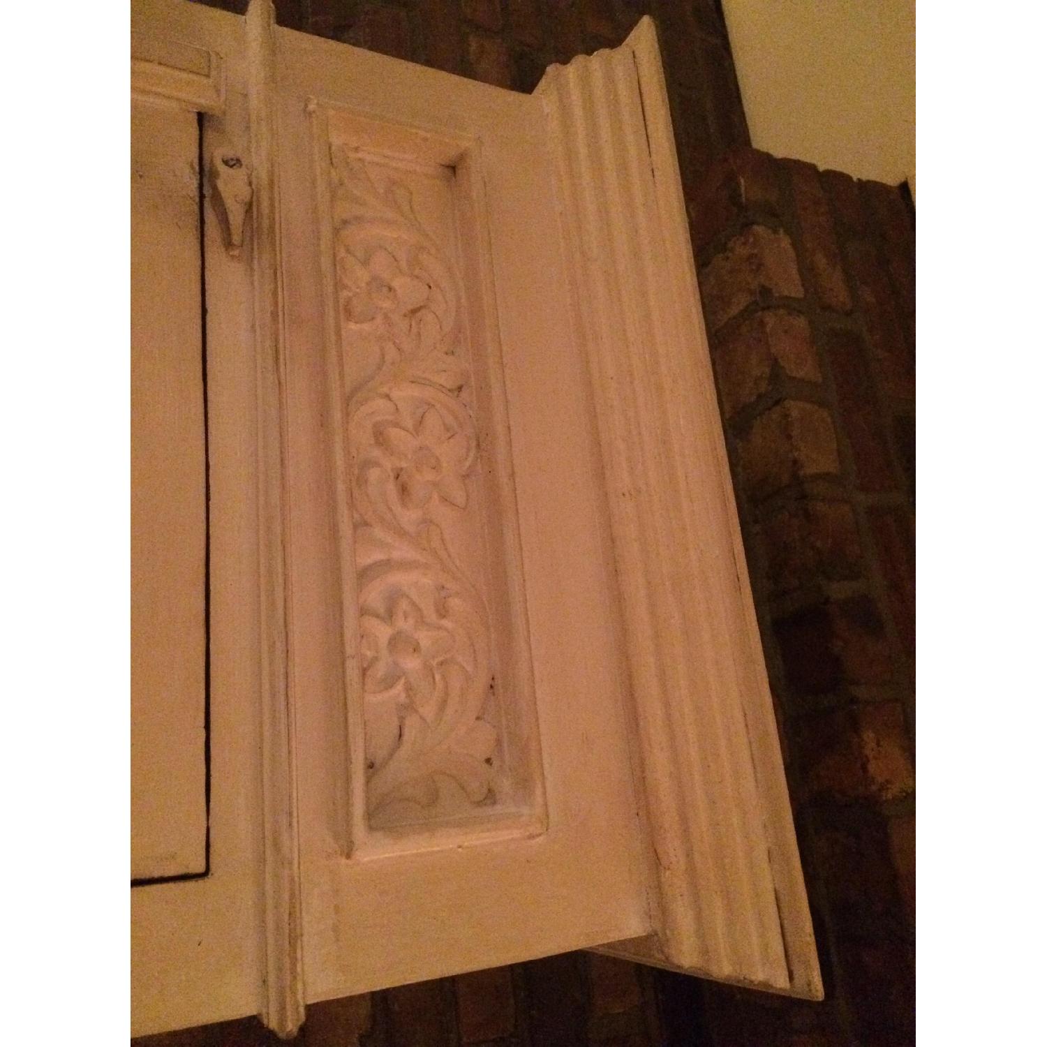 Nadeau Off-White Wooden Armoire - image-5