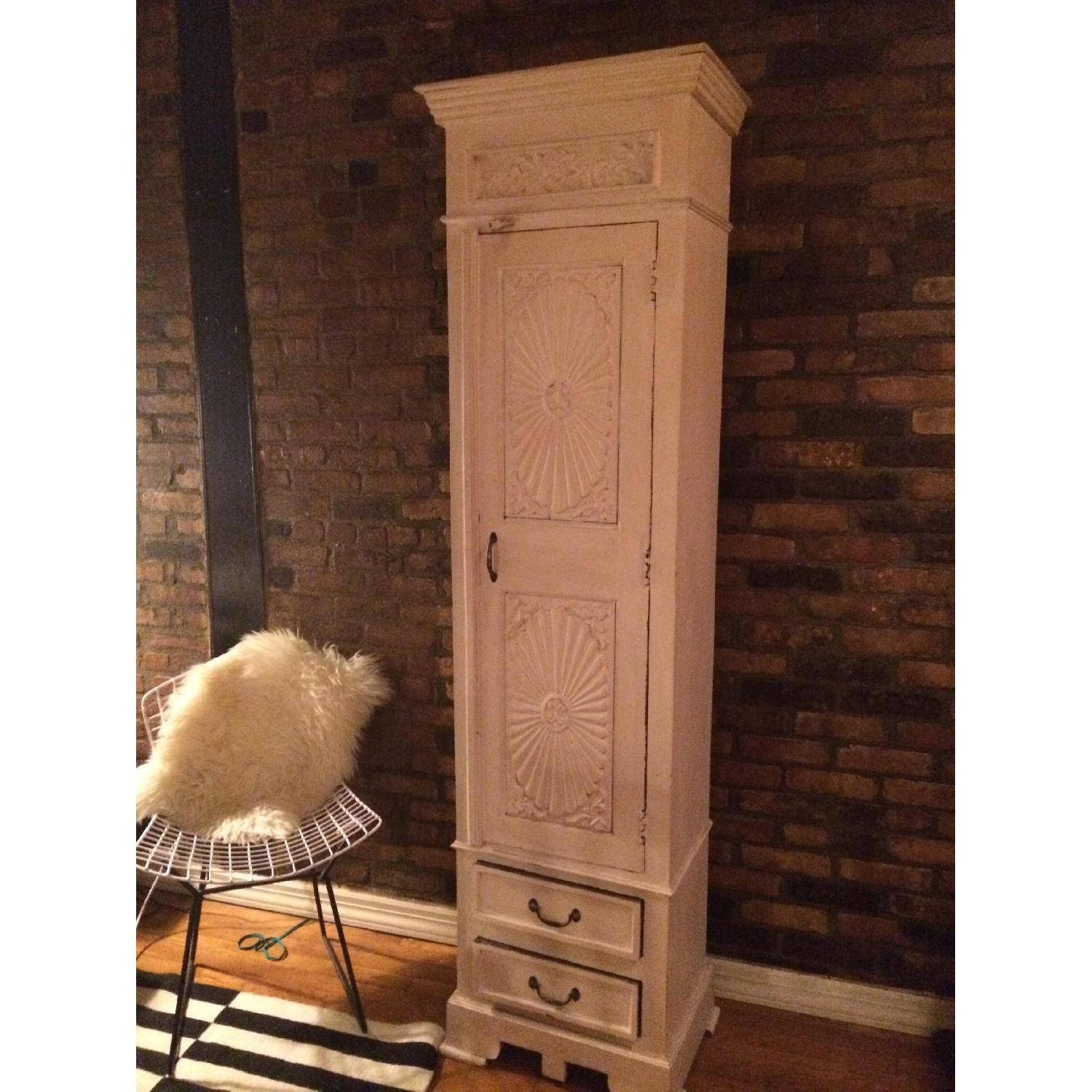 Nadeau Off-White Wooden Armoire - image-6