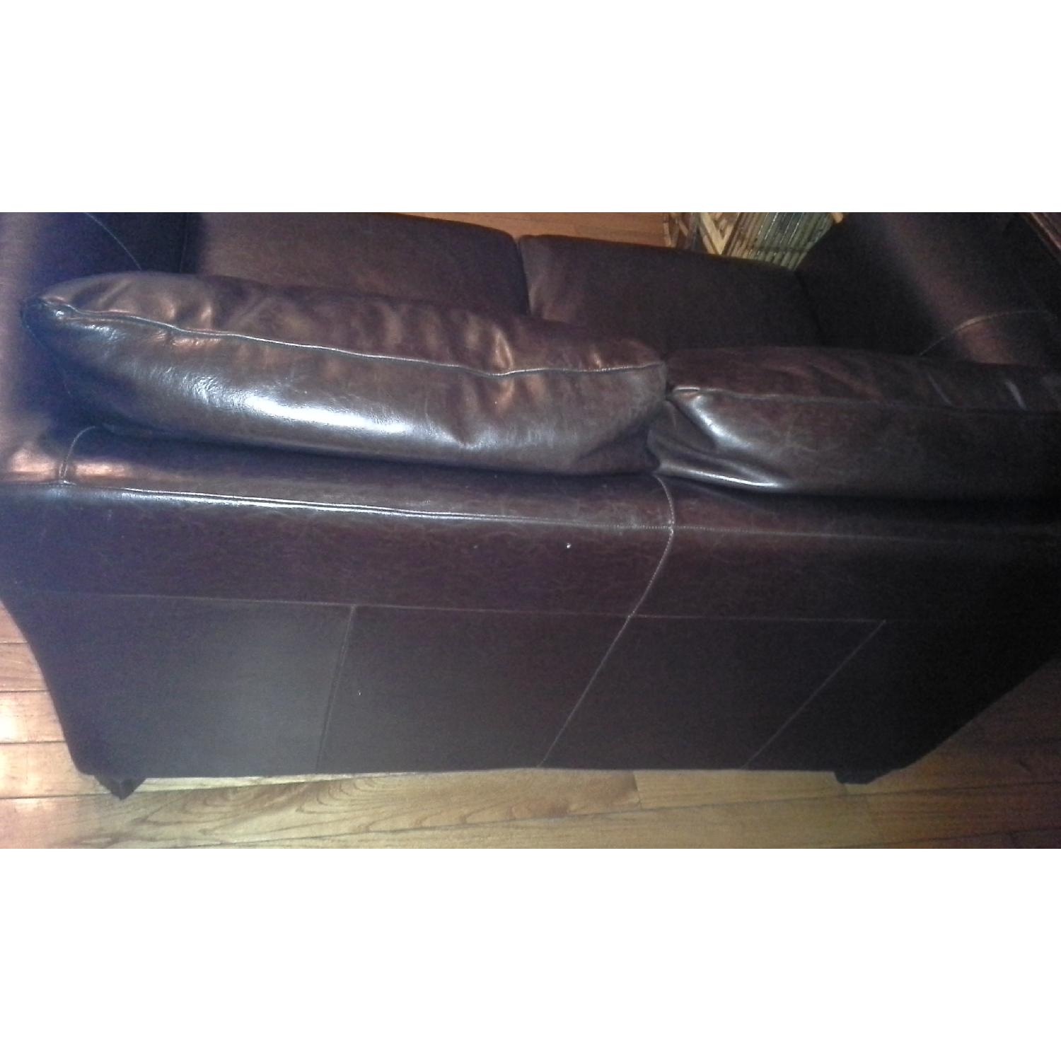 Natuzzi Italsofa Chocolate Loveseats - Pair - image-3
