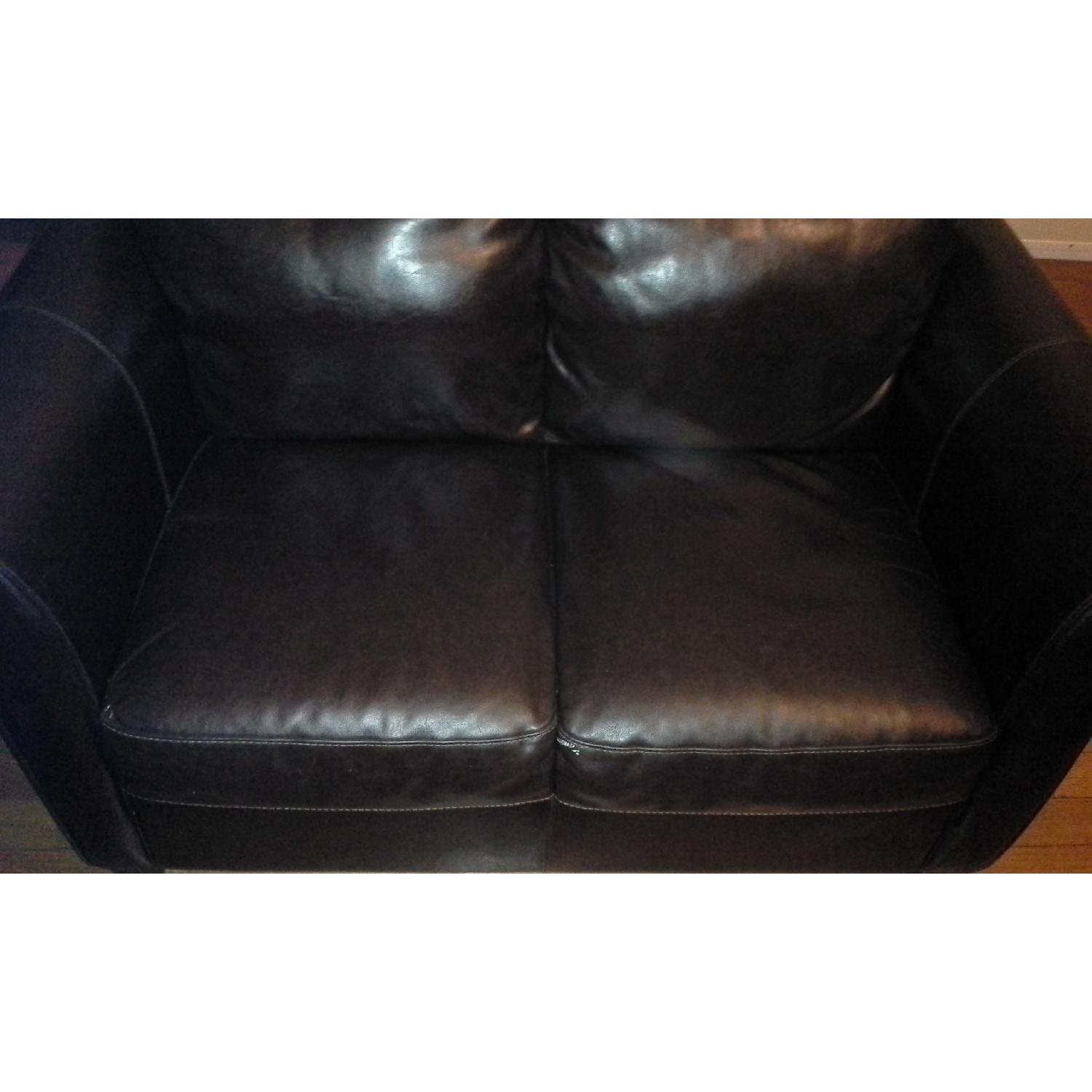 Natuzzi Italsofa Chocolate Loveseats - Pair - image-8