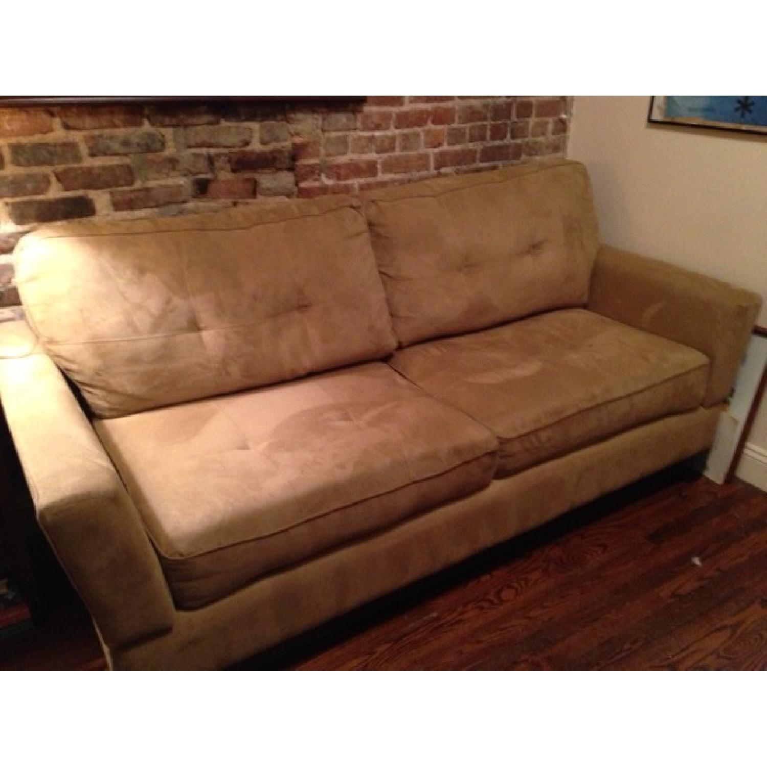 Jennifer Convertibles Microfiber Sofa - image-2