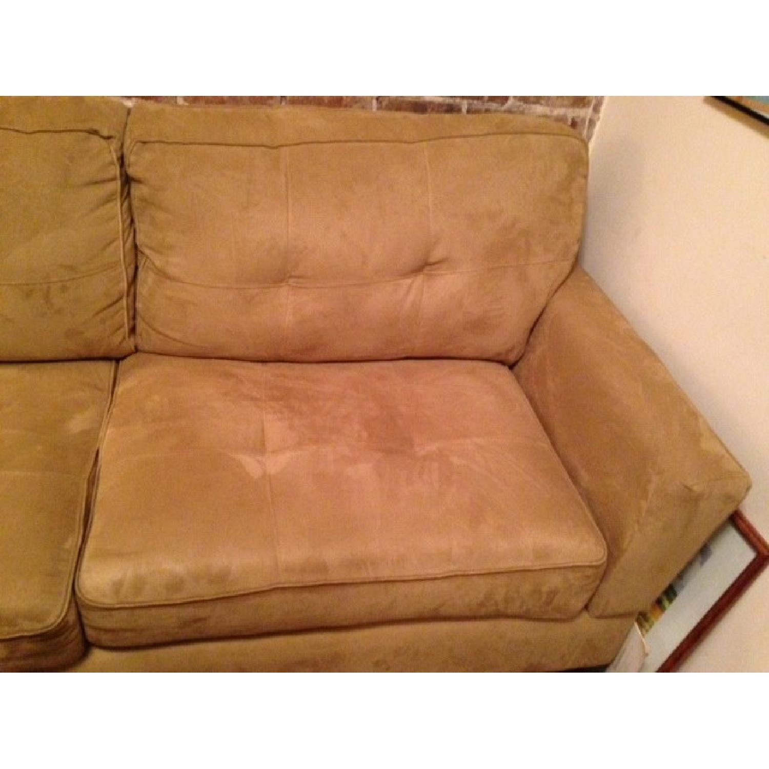 Jennifer Convertibles Microfiber Sofa - image-4